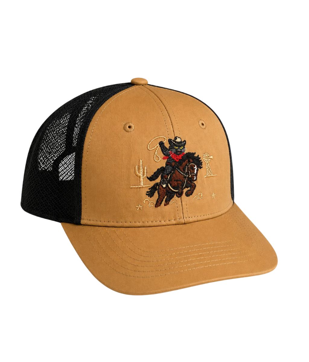 Black Cat Trucker Hat