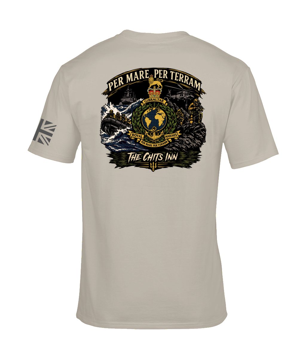 Per Mare Per Terram Tee | Royal Marines Inspired T-Shirt | The Chits Inn