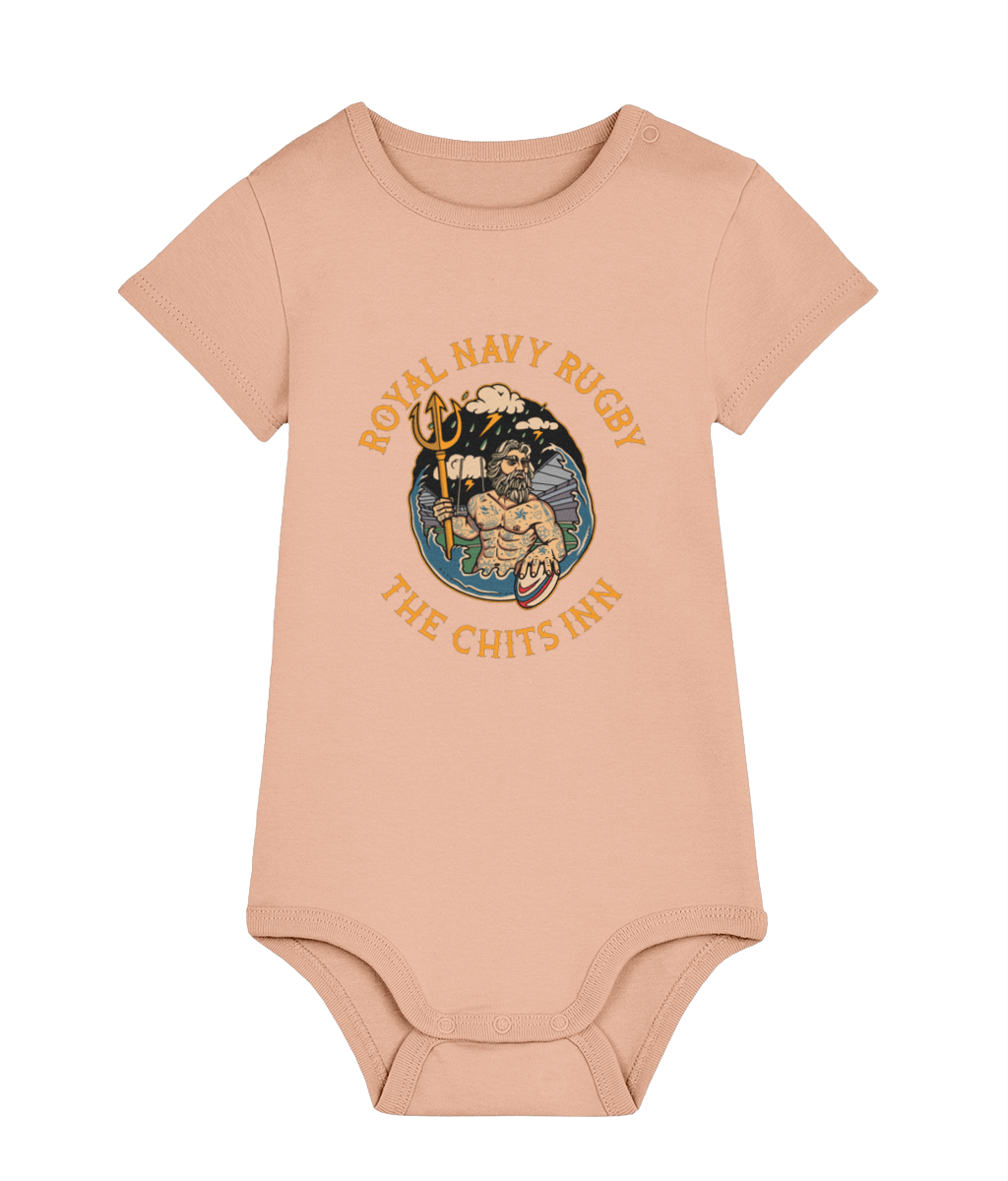 Royal Navy Rugby Supporters Baby Bodysuit: Perfect for Little Sailors