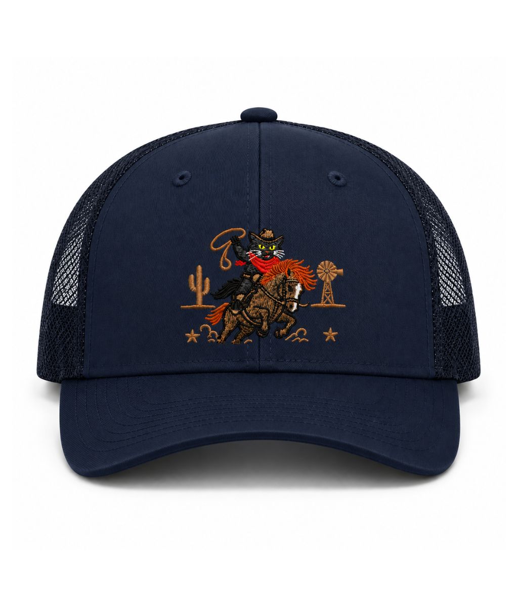 Black Cat Trucker Hat
