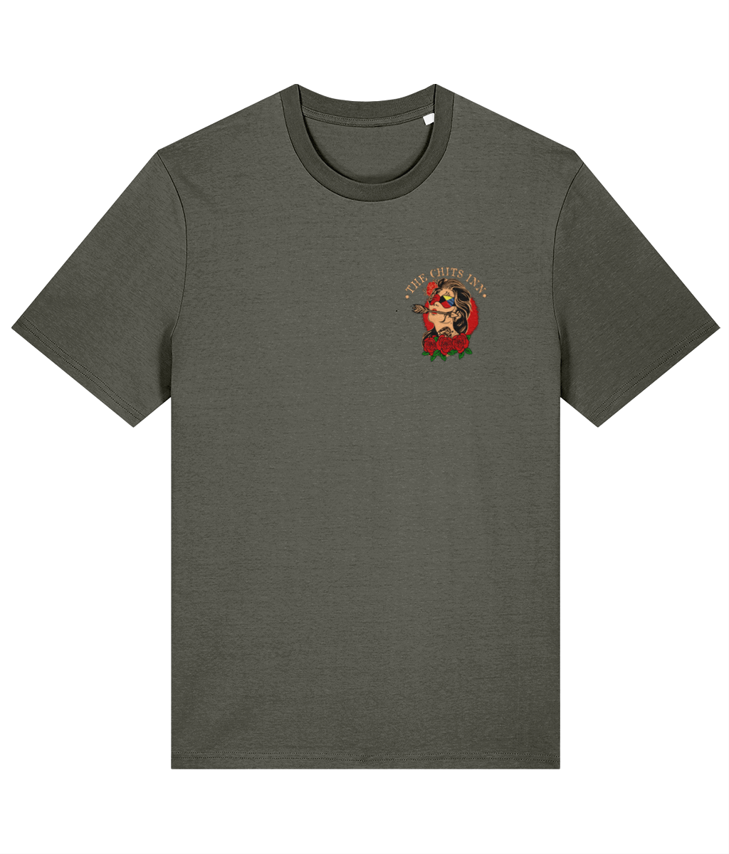 Cruel Mistress Pin-Up Tee | Nautical Flag Organic Cotton Shirt by The Chits Inn