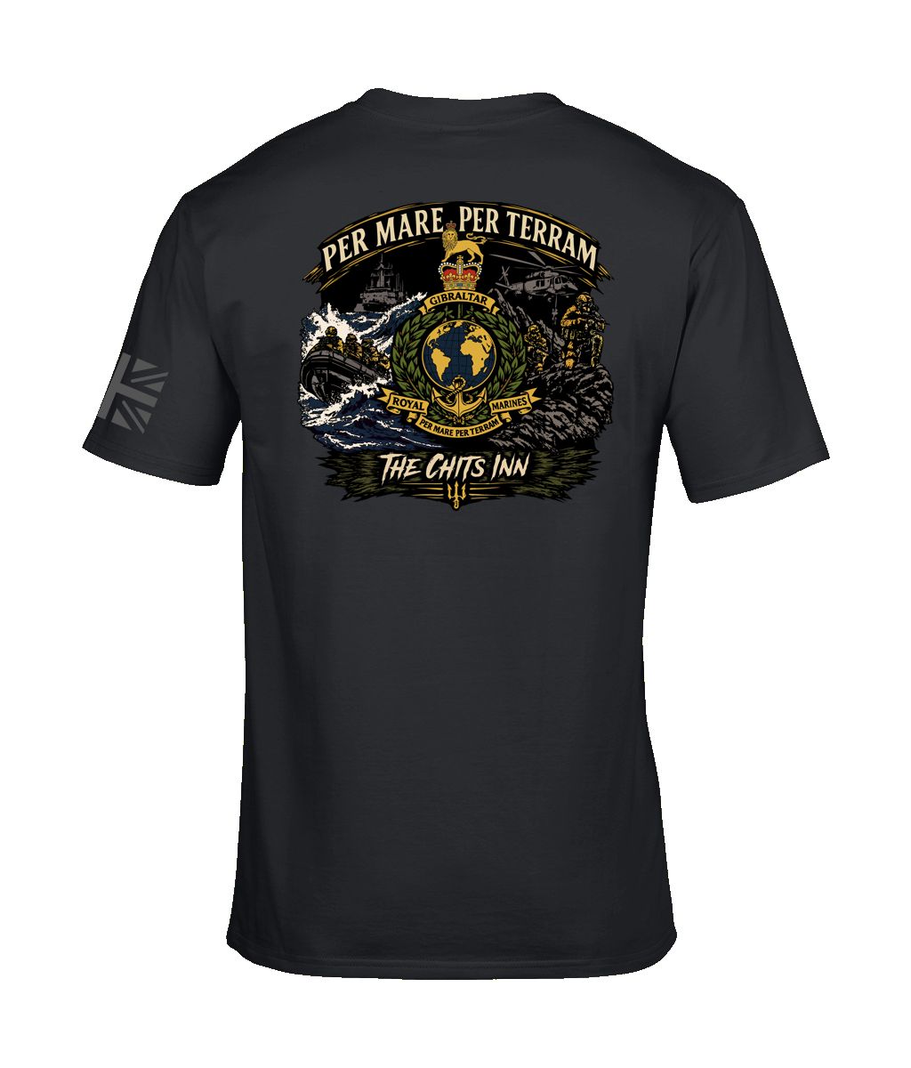 Per Mare Per Terram Tee | Royal Marines Inspired T-Shirt | The Chits Inn