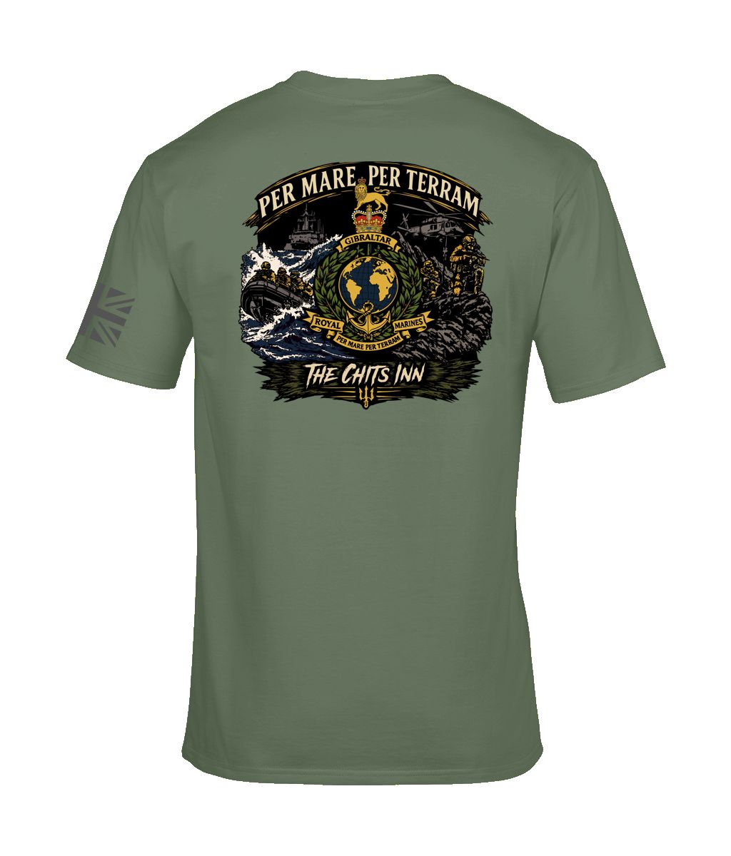 Per Mare Per Terram Tee | Royal Marines Inspired T-Shirt | The Chits Inn