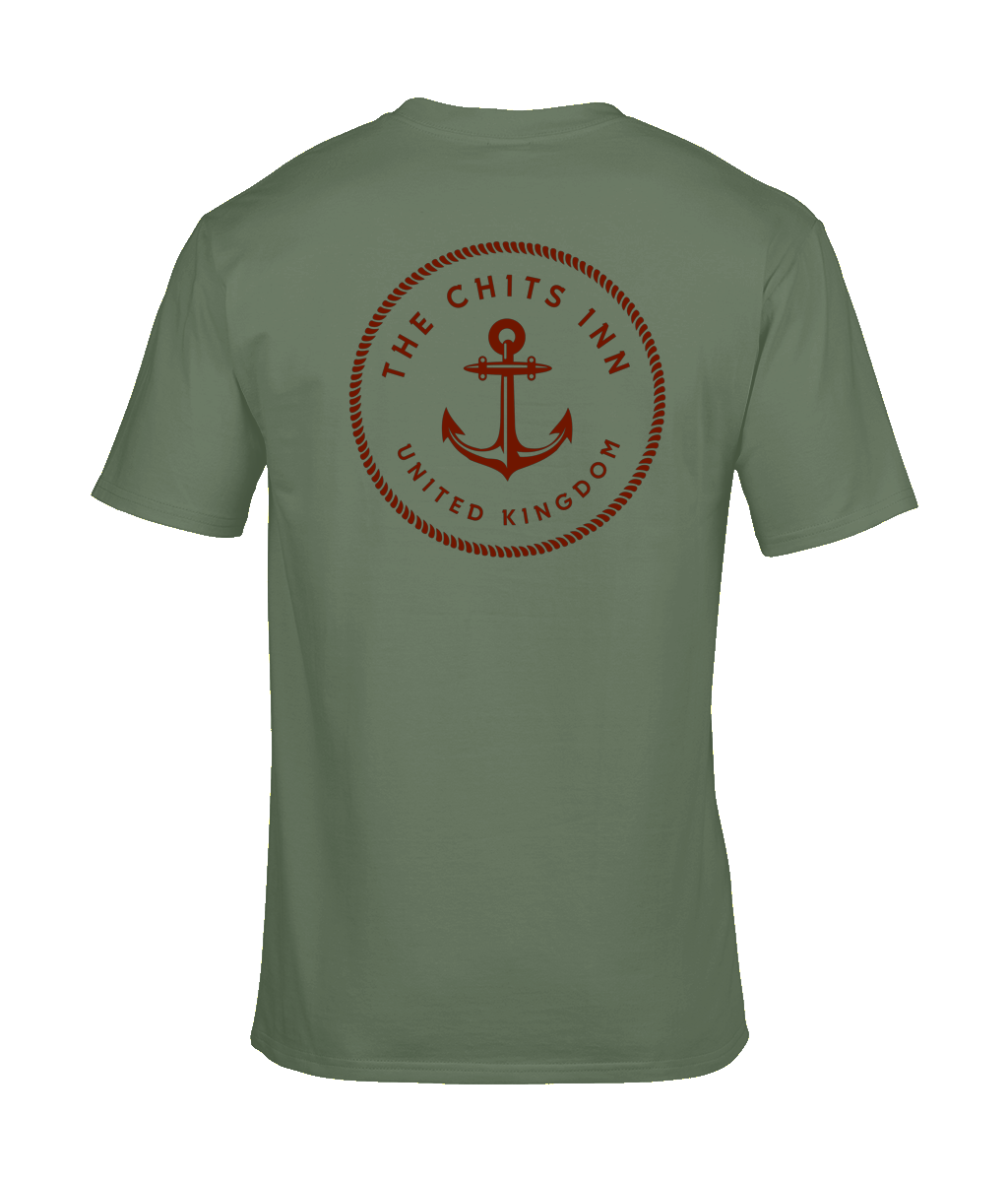 Red Anchor Tee | The Chits Inn | Premium Maritime T-Shirt
