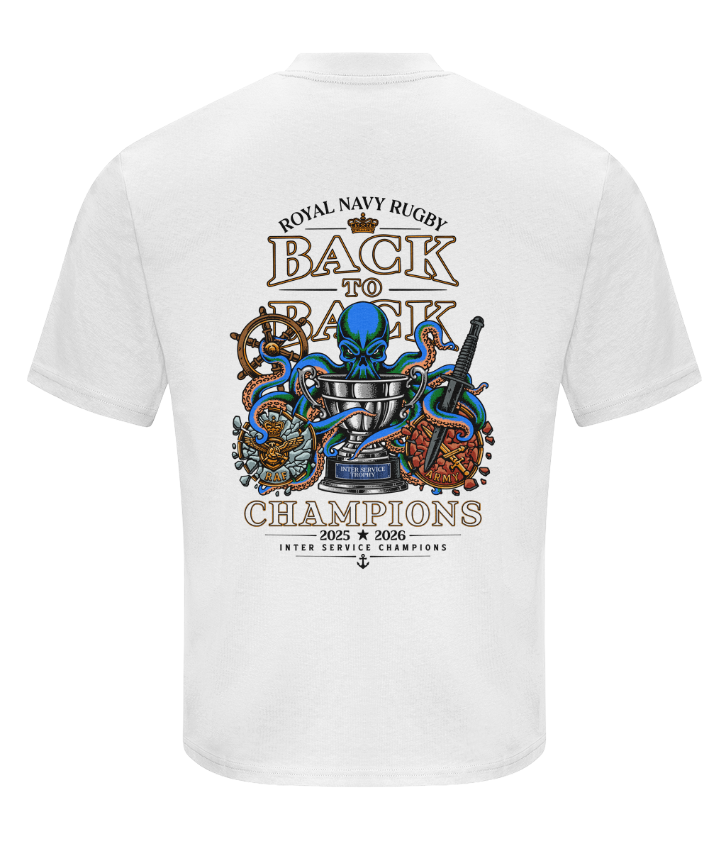 Royal Navy Rugby – Back to Back T-Shirt (2025 & 2026)