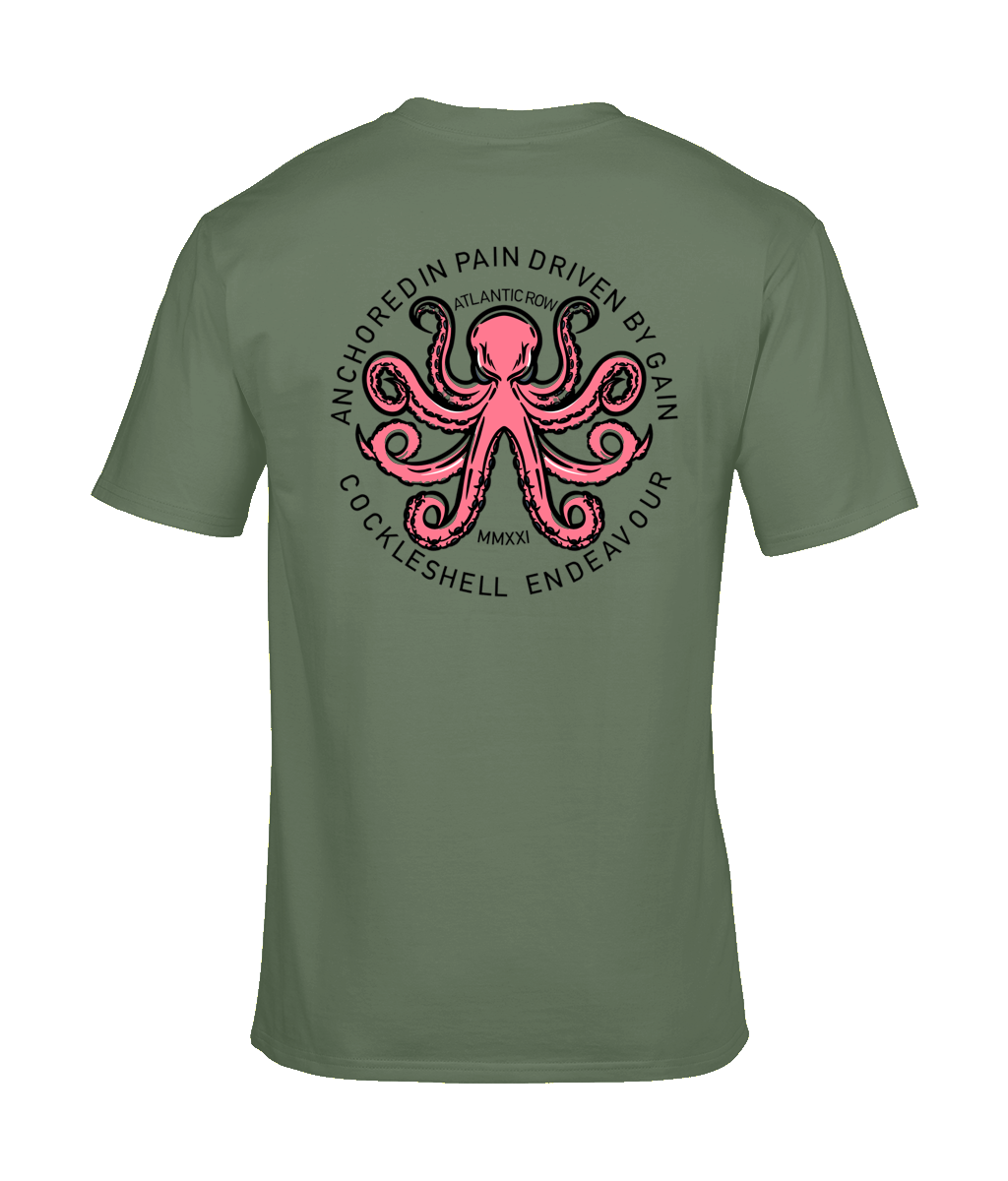 Cockleshell Endeavour T-Shirt – Atlantic Rowing Team Charity Tee | Lightweight & Heavyweight Options