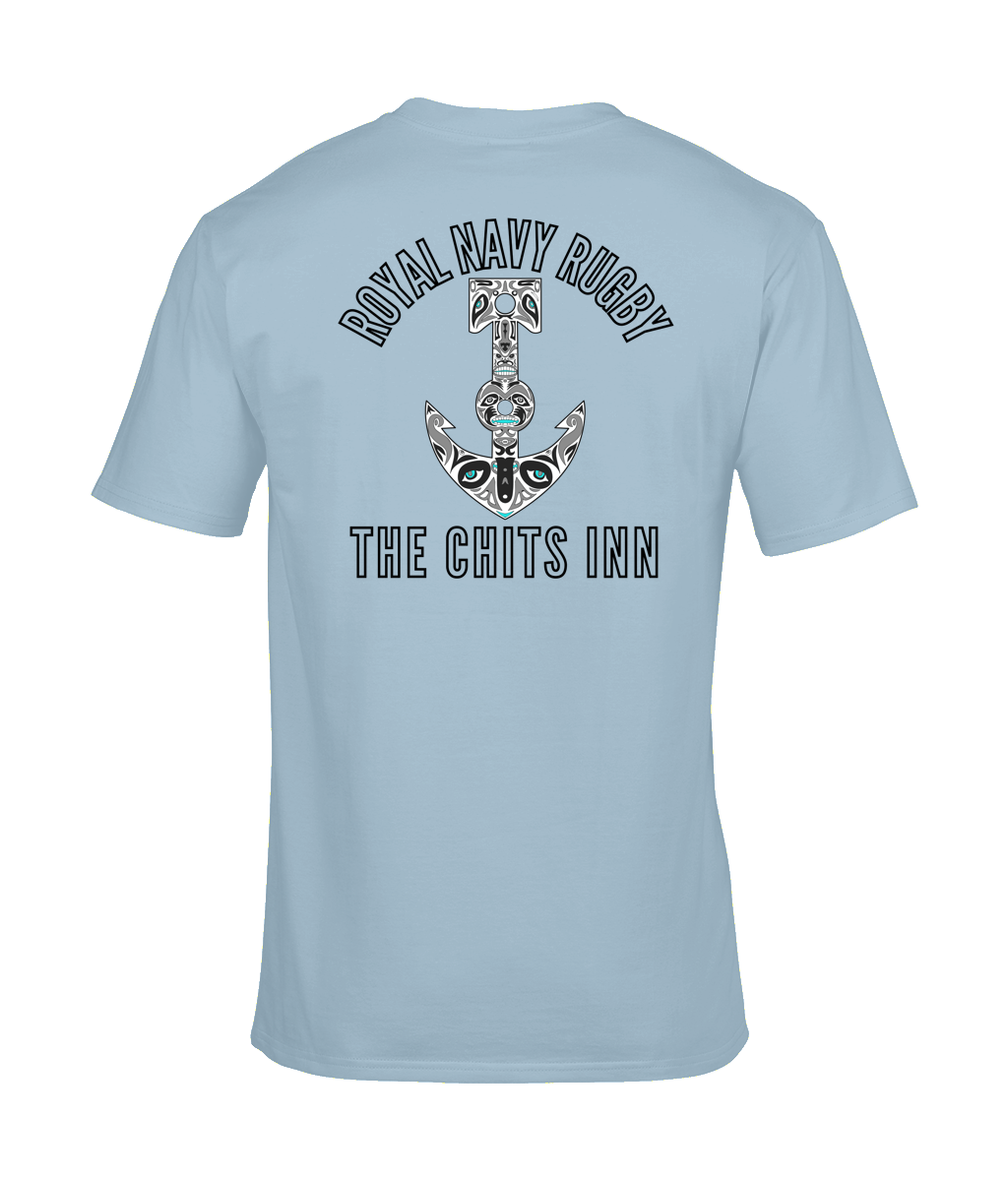 Royal Navy Rugby Tee – Polynesian Anchor Design | The Chits Inn