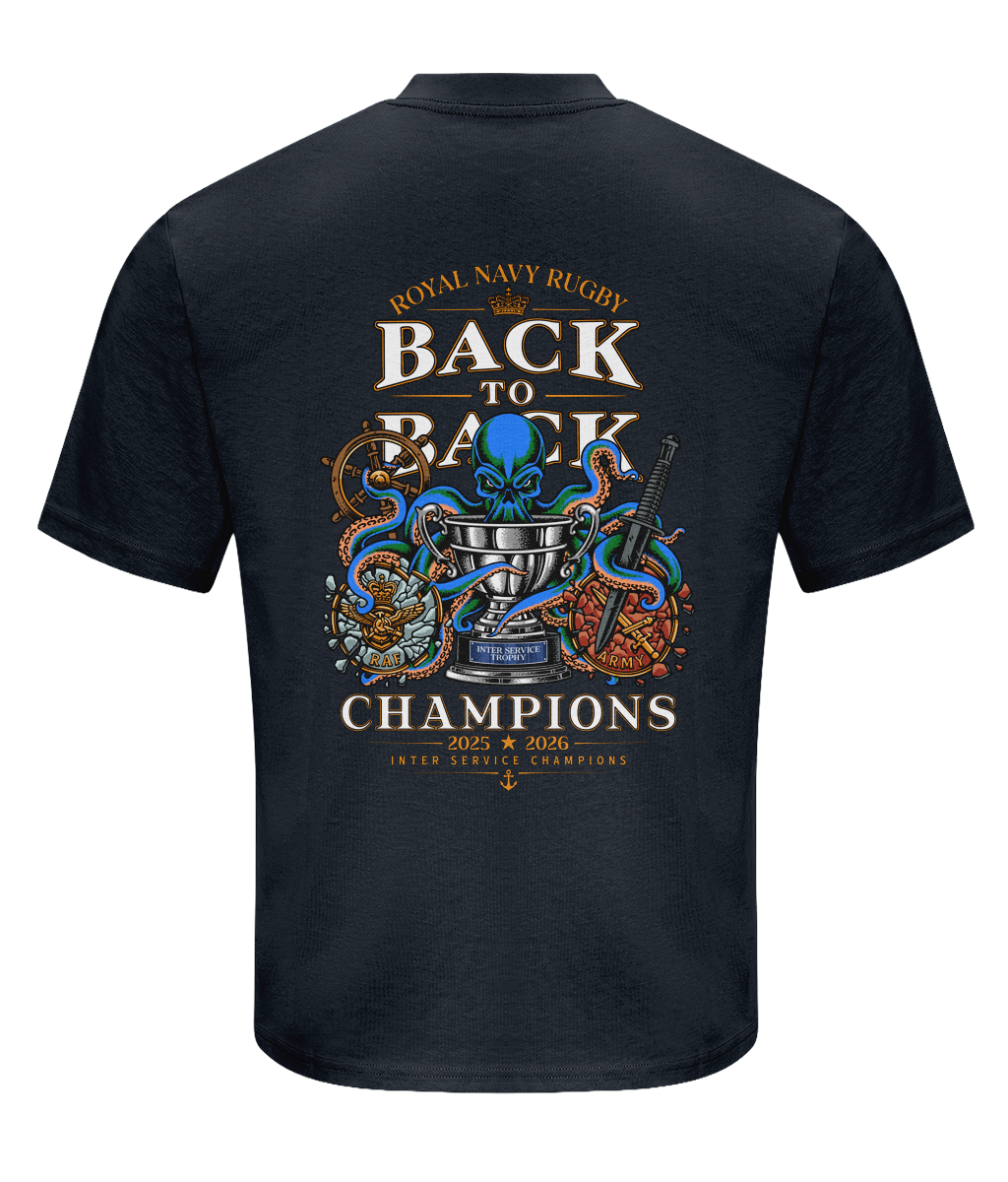 Royal Navy Rugby – Back to Back T-Shirt (2025 & 2026)
