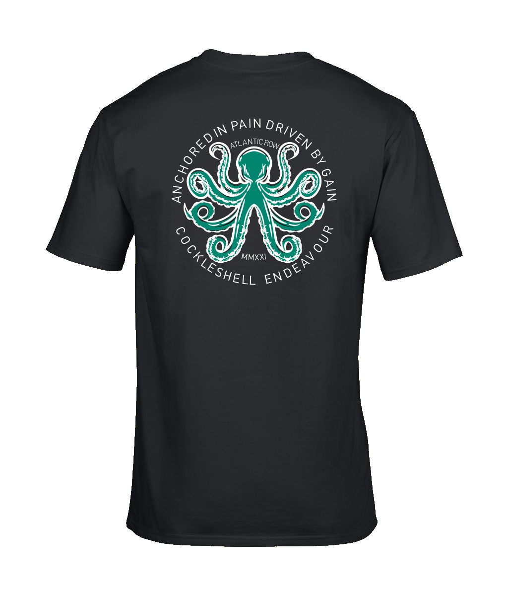 Cockleshell Endeavour T-Shirt – Atlantic Rowing Team Charity Tee | Lightweight & Heavyweight Options