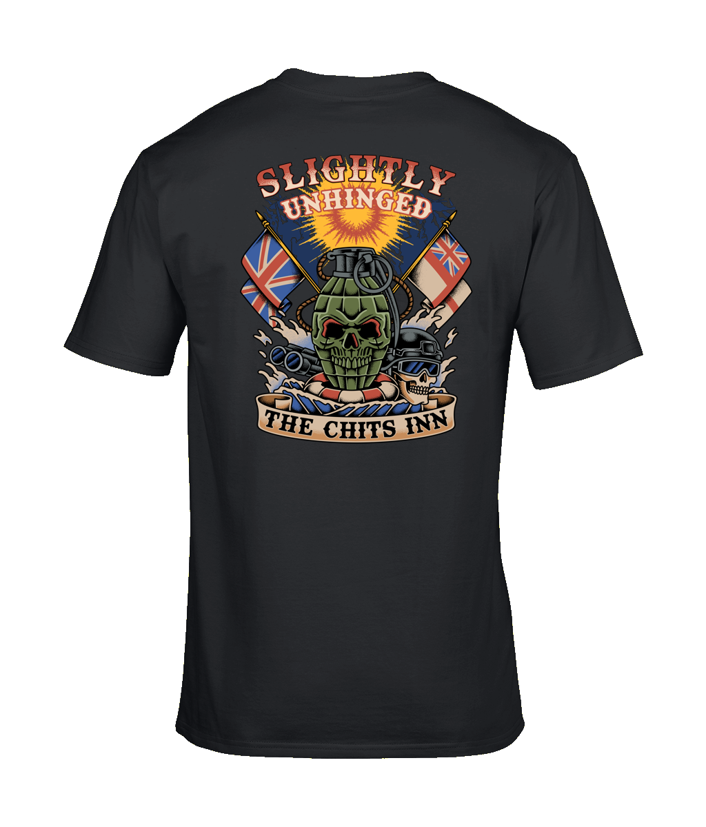 Slightly Unhinged — The Chits Inn graphic tee