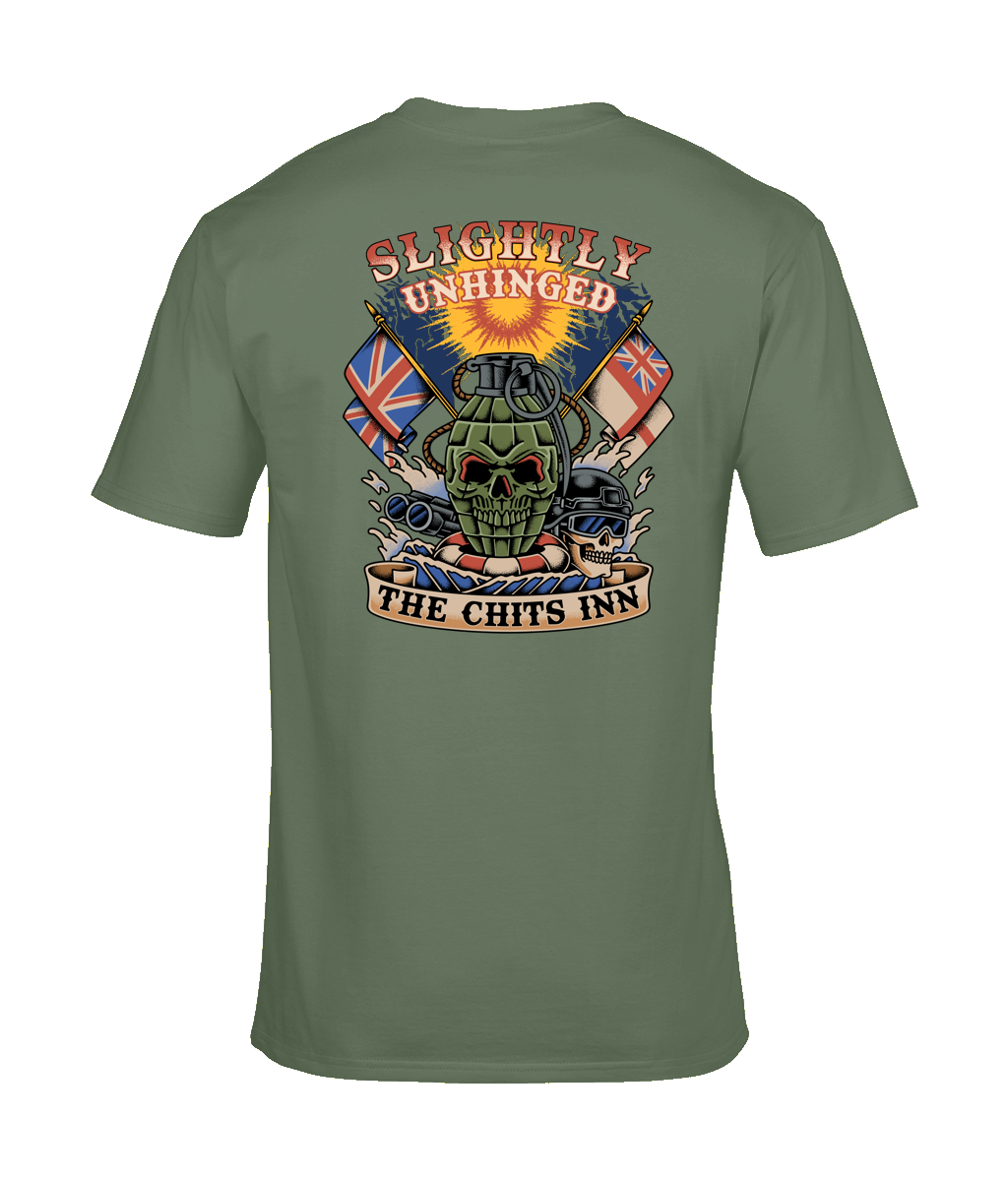 Slightly Unhinged — The Chits Inn graphic tee