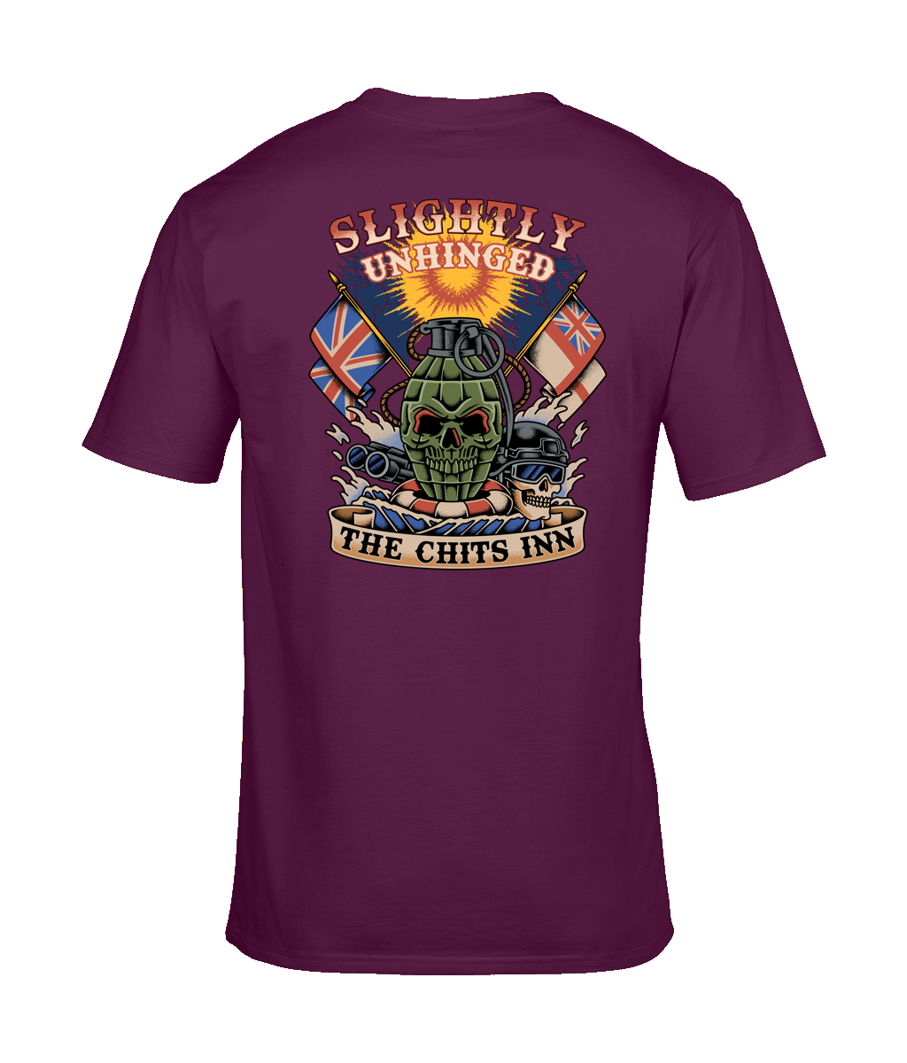 Slightly Unhinged — The Chits Inn graphic tee