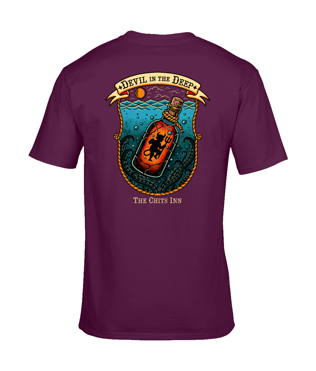 Devil in the Deep — The Chits Inn Nautical Graphic T-Shirt