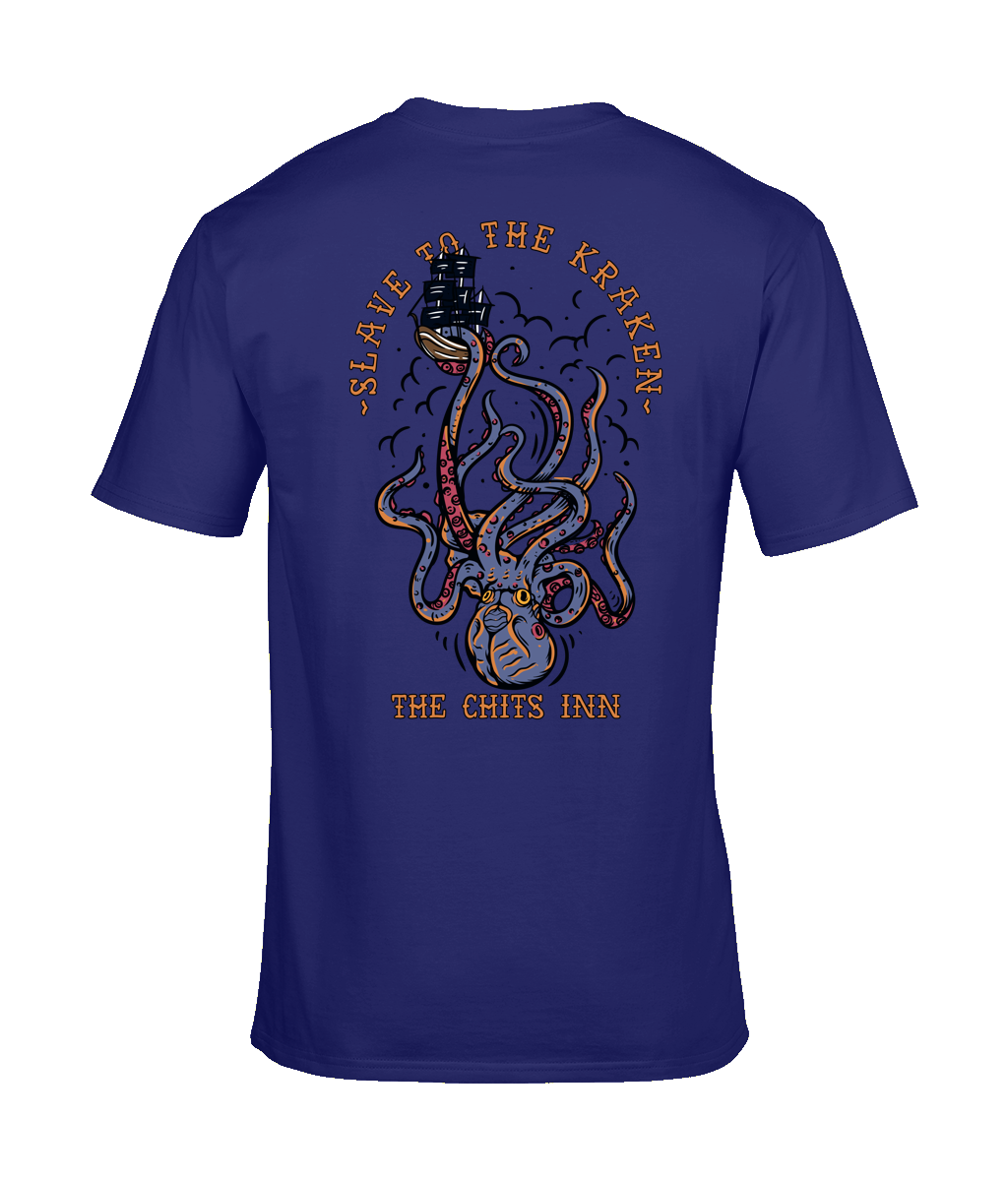 Slave to the Kraken T-Shirt – Heavyweight & Lightweight 100% Cotton Nautical Graphic Tee