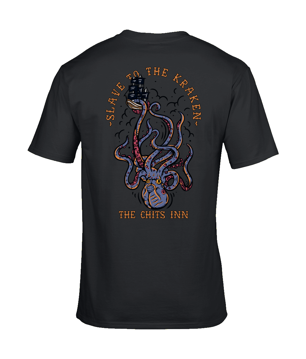 Slave to the Kraken T-Shirt – Heavyweight & Lightweight 100% Cotton Nautical Graphic Tee