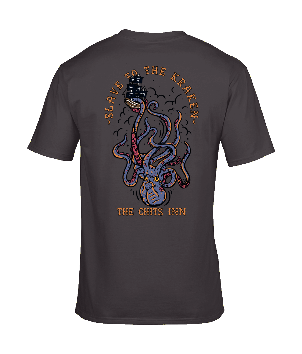 Slave to the Kraken T-Shirt – Heavyweight & Lightweight 100% Cotton Nautical Graphic Tee