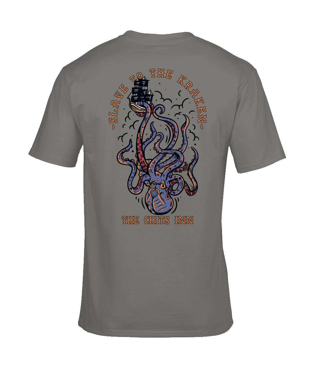 Slave to the Kraken T-Shirt – Heavyweight & Lightweight 100% Cotton Nautical Graphic Tee