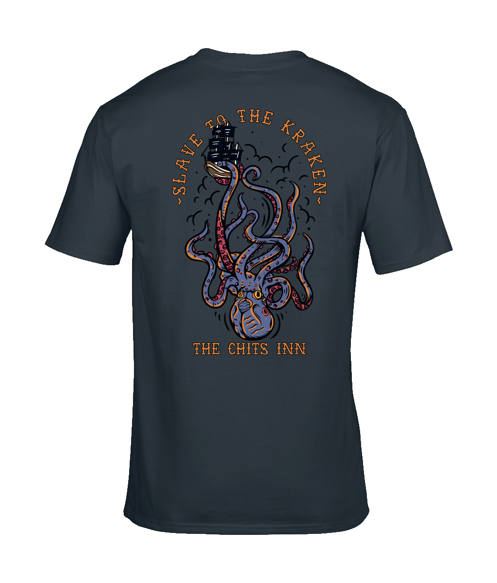 Slave to the Kraken T-Shirt – Heavyweight & Lightweight 100% Cotton Nautical Graphic Tee