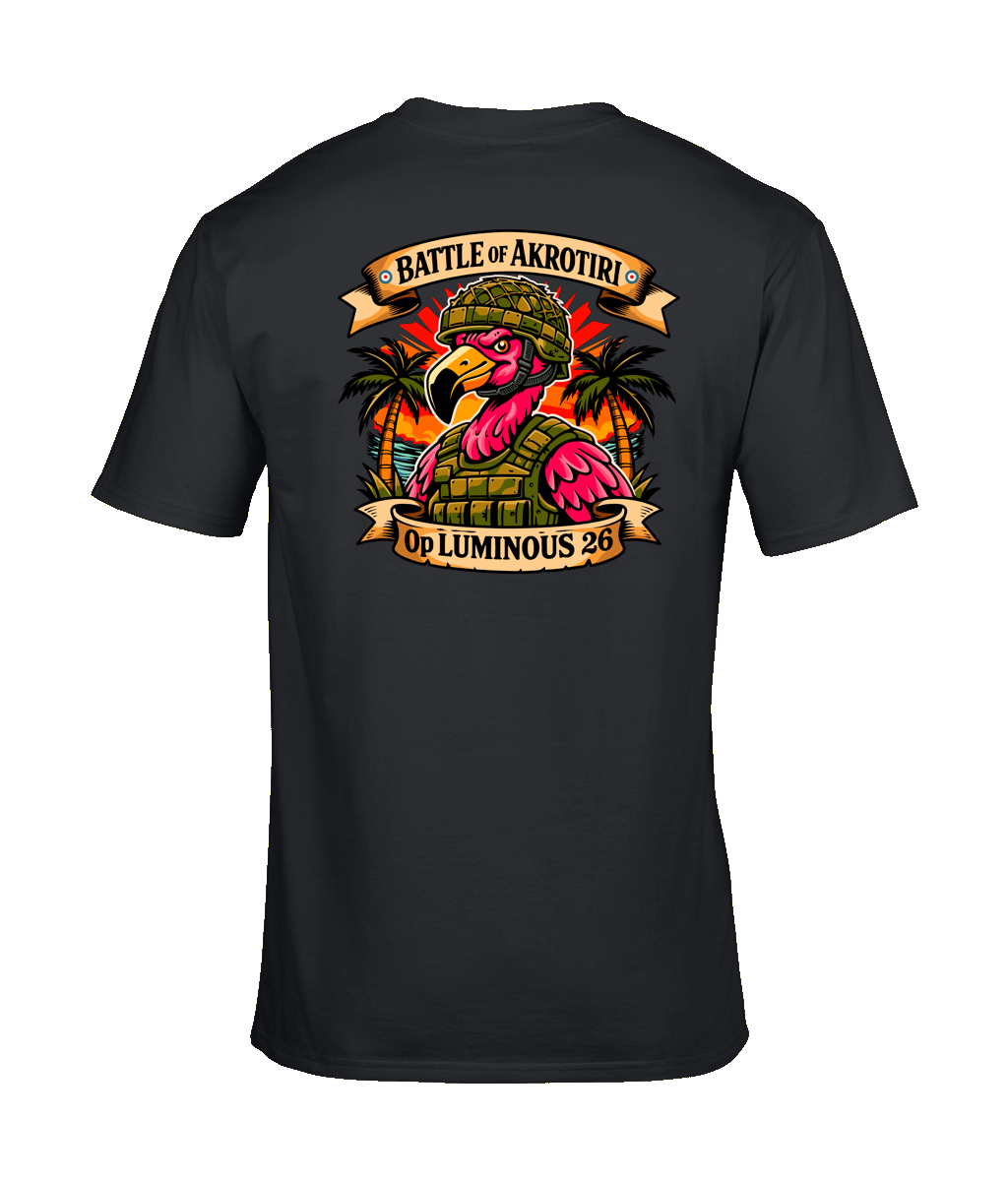 Battle of Akrotiri T-Shirt – RAF Operation LUMINOUS 26 Military Design | Customisable Cotton Tee