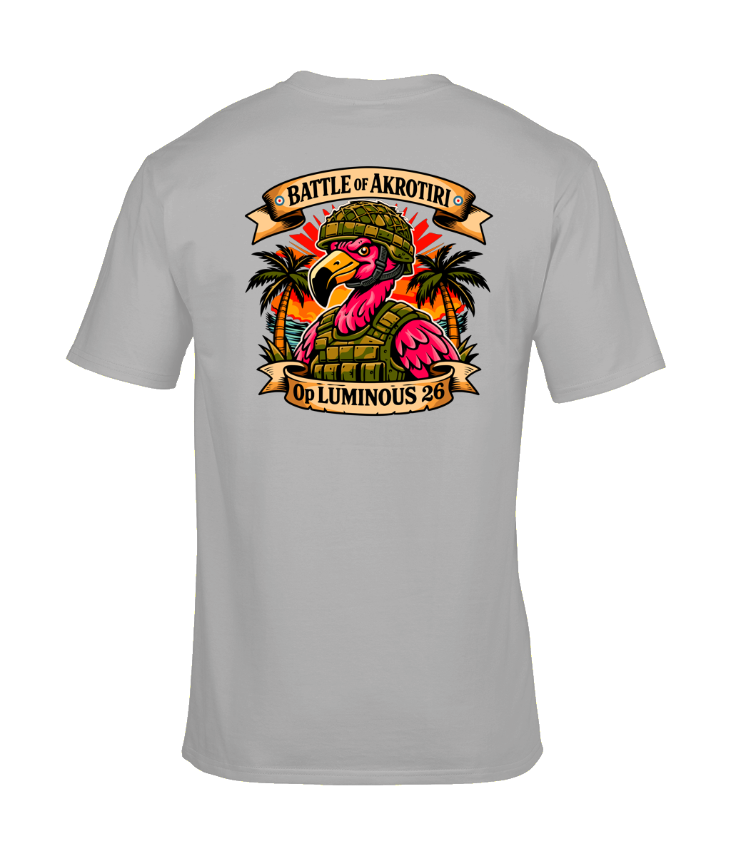 Battle of Akrotiri T-Shirt – RAF Operation LUMINOUS 26 Military Design | Customisable Cotton Tee