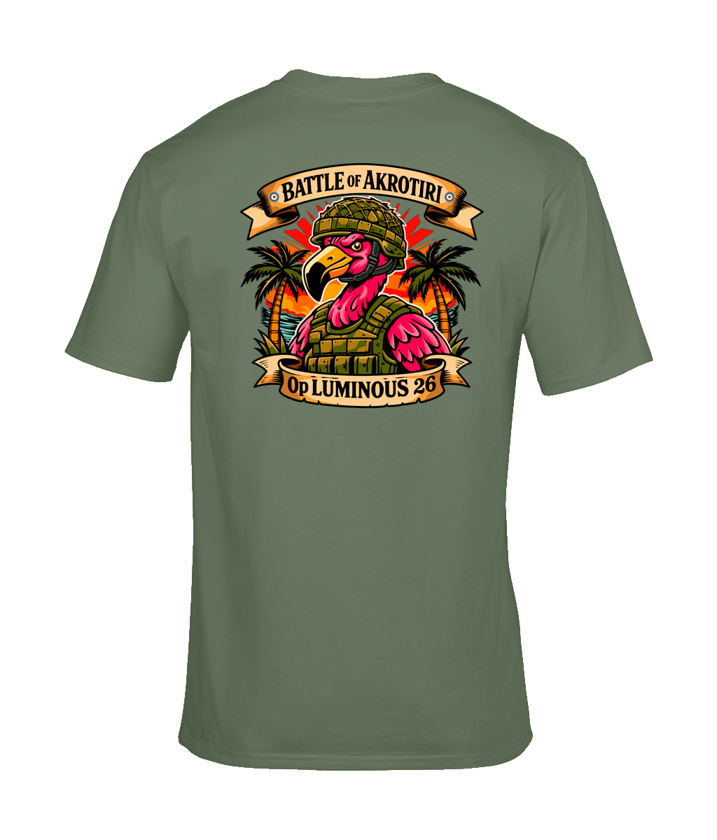 Battle of Akrotiri T-Shirt – RAF Operation LUMINOUS 26 Military Design | Customisable Cotton Tee