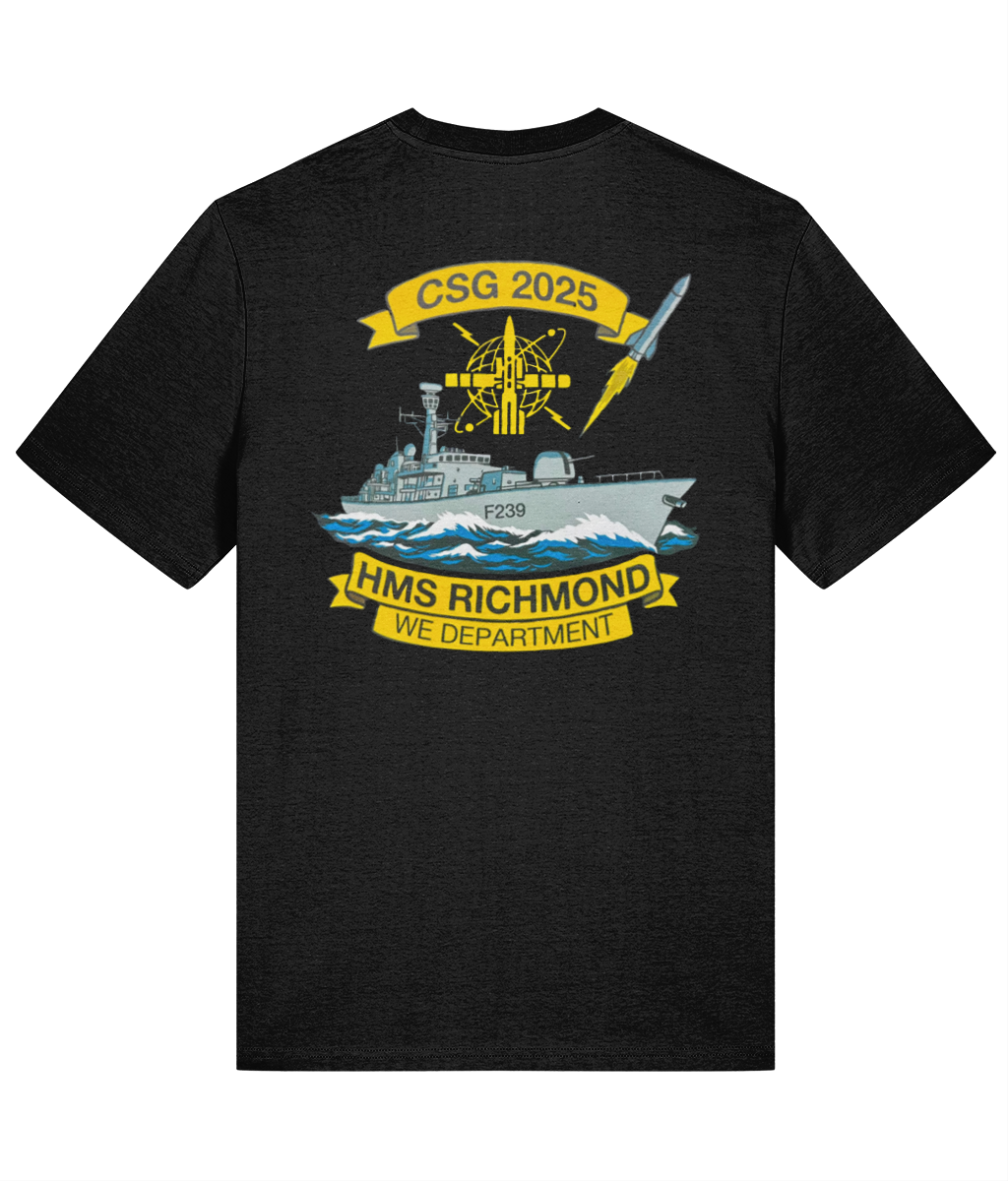 HMS Richmond WE Department T-Shirts – Personalised, 100% Cotton
