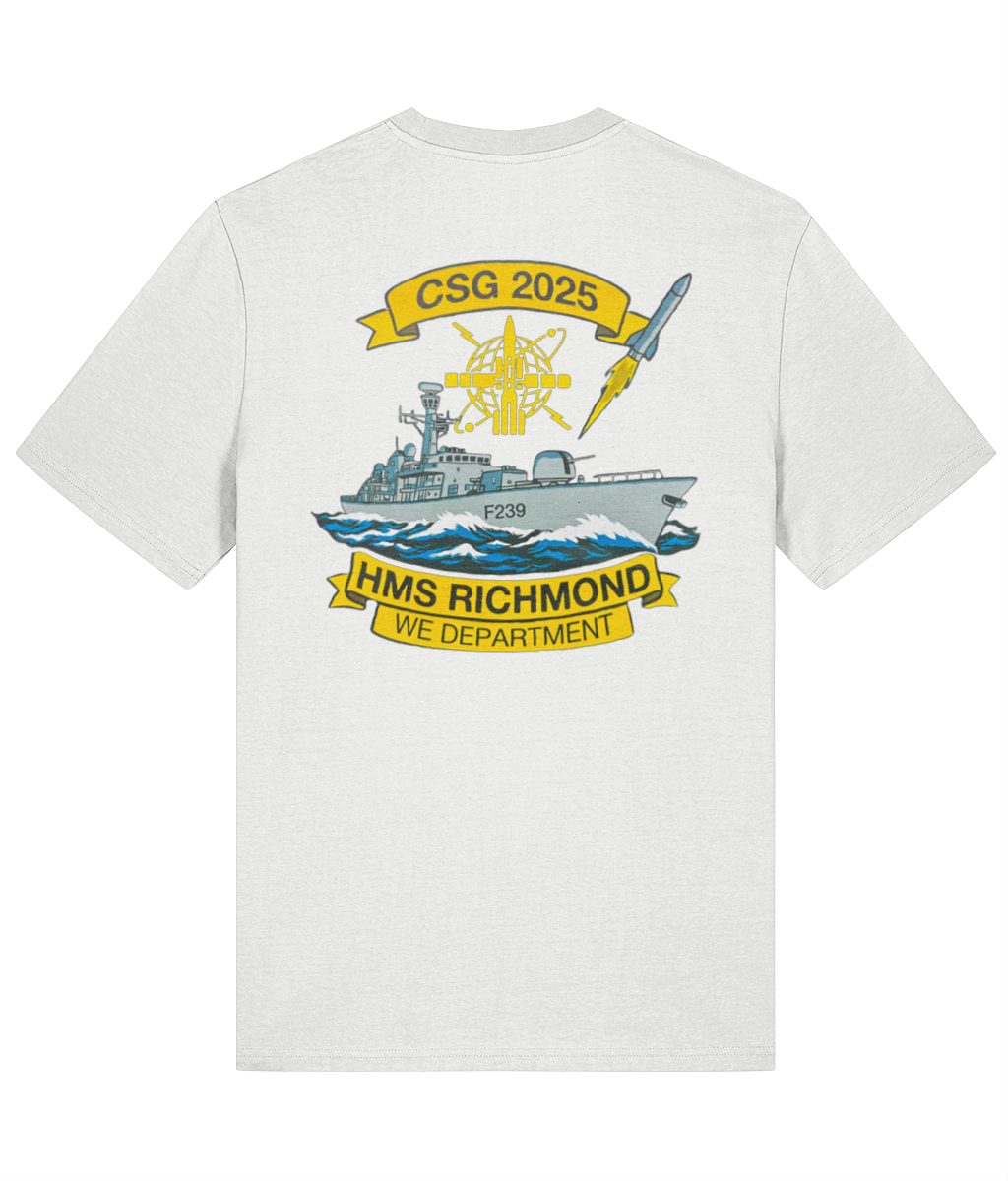 HMS Richmond WE Department T-Shirts – Personalised, 100% Cotton