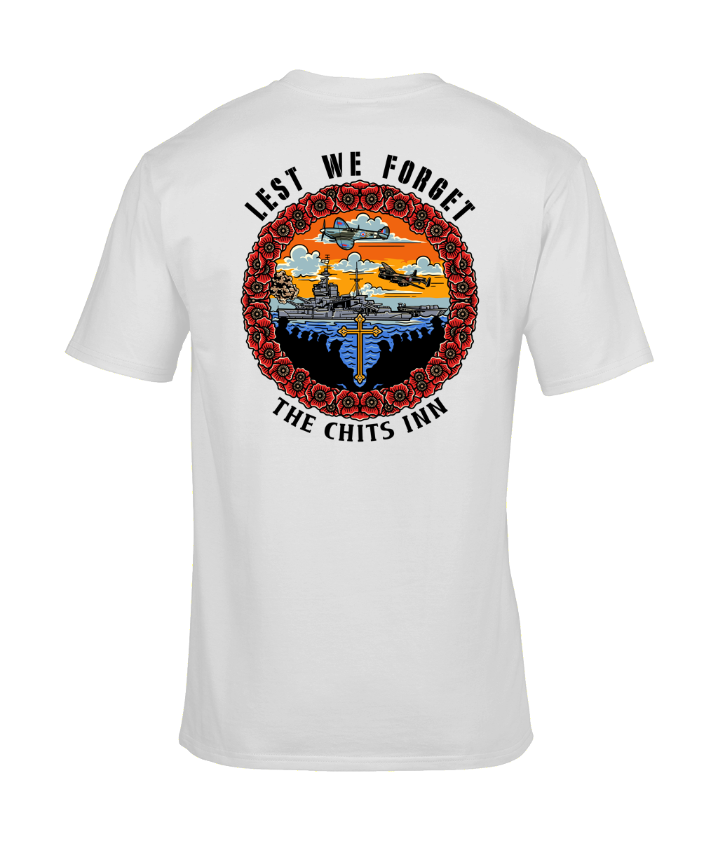 Lest We Forget Remembrance Day Military Tribute Tee – The Chits Inn