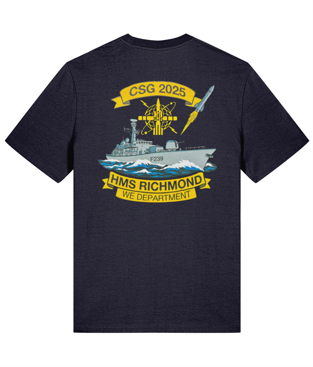 HMS Richmond WE Department T-Shirts – Personalised, 100% Cotton
