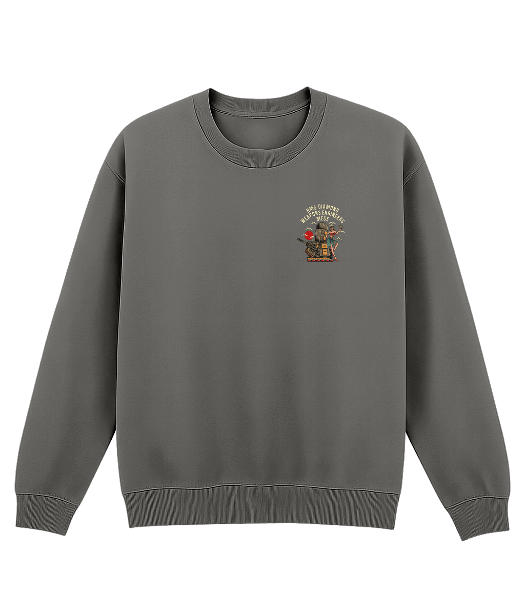 HMS Diamond Weapons Engineers Mess Sweatshirt – Sailor Jerry Style Naval Graphic Crewneck