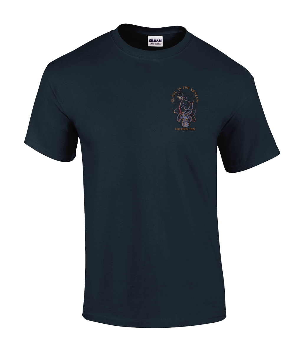 Slave to the Kraken T-Shirt – Heavyweight & Lightweight 100% Cotton Nautical Graphic Tee