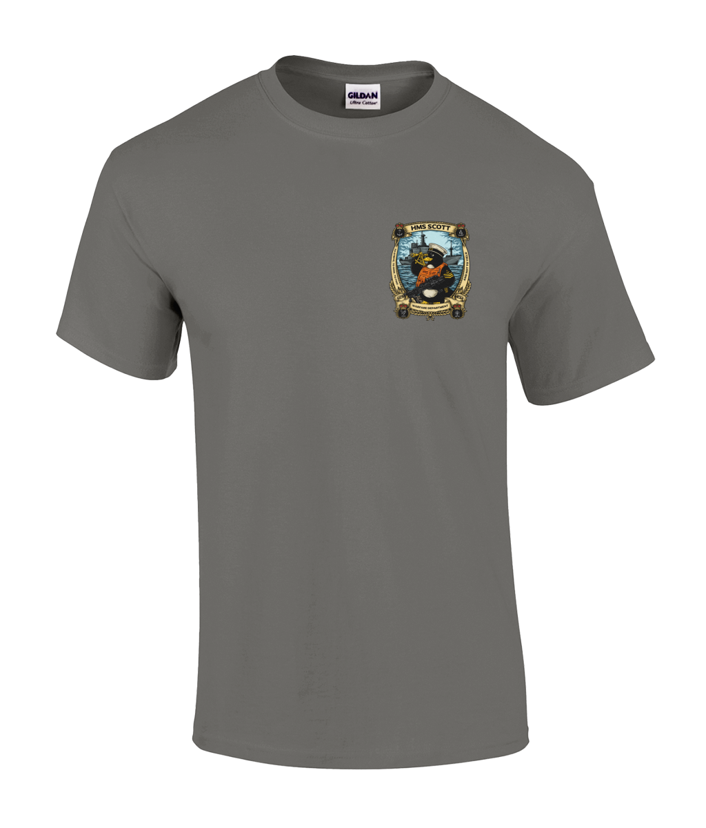 HMS Scott Warfare Department T-Shirt – Custom Naval Design