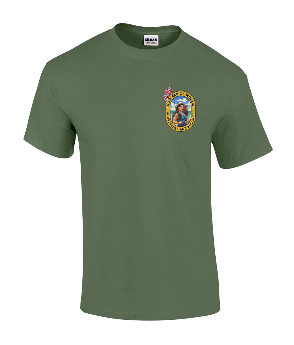 Royal Navy CIS “Radios Work” Graphic T-Shirt – Customisable | 100% Cotton