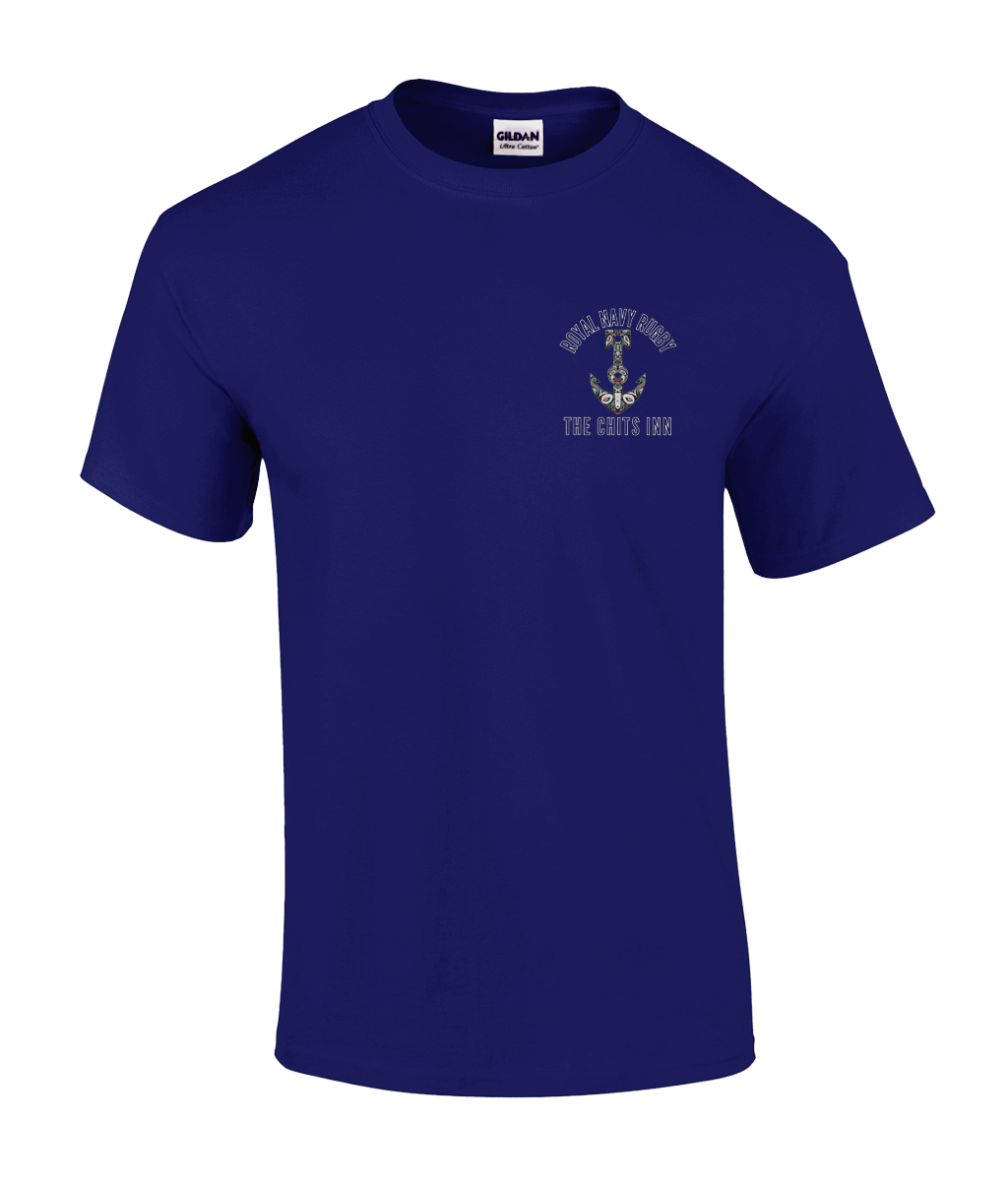 Royal Navy Rugby Tee – Polynesian Anchor Design | The Chits Inn