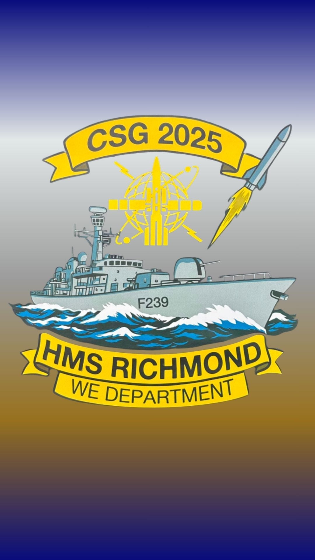 HMS Richmond WE Department T-Shirts – Personalised, 100% Cotton