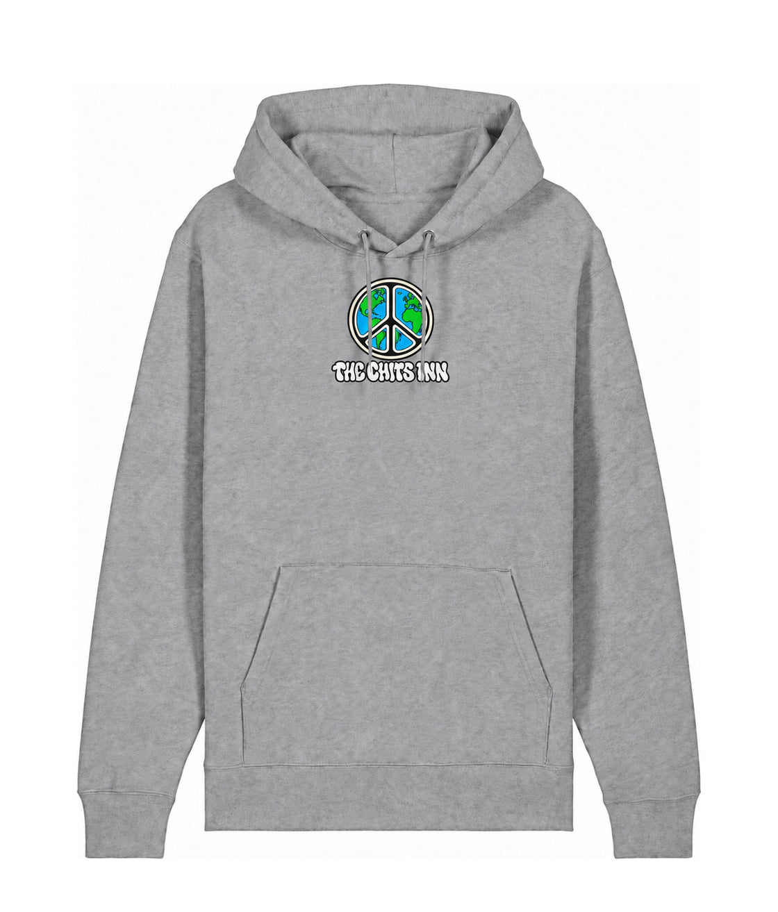The Chits Inn World Peace Hoodie | Small Print, Big Message