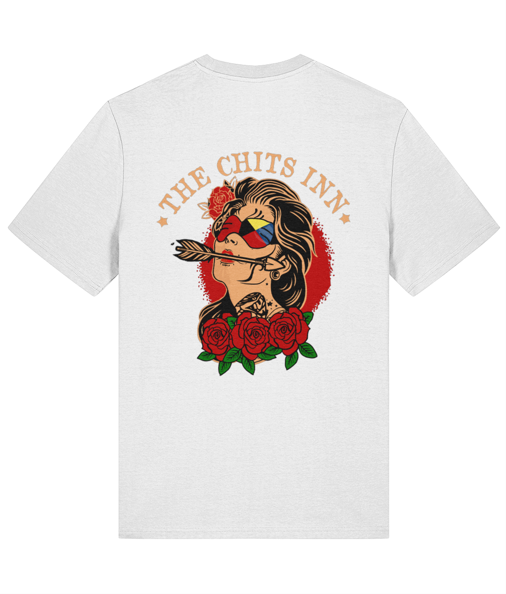 Cruel Mistress Pin-Up Tee | Nautical Flag Organic Cotton Shirt by The Chits Inn