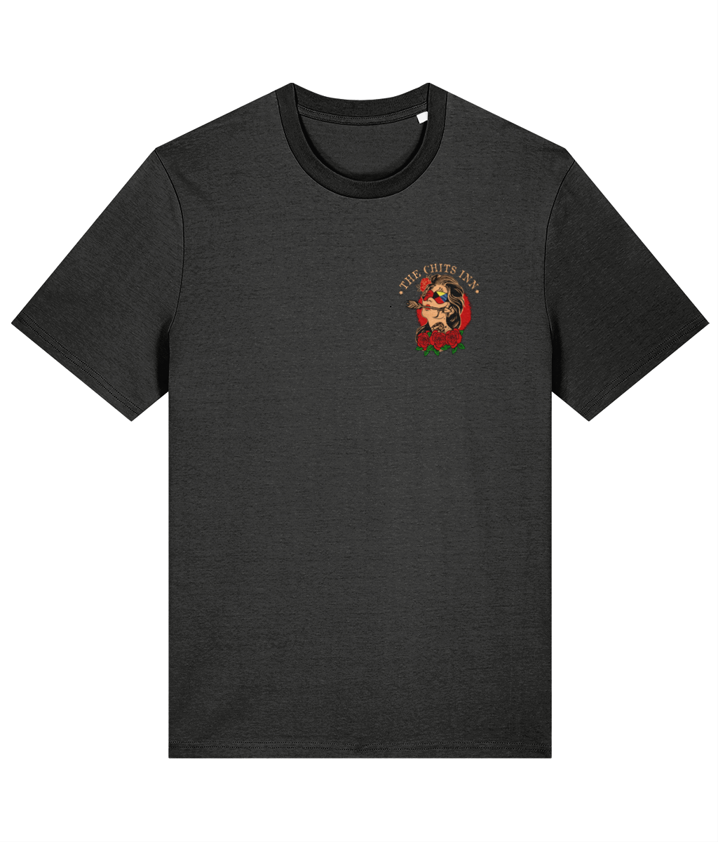 Cruel Mistress Pin-Up Tee | Nautical Flag Organic Cotton Shirt by The Chits Inn