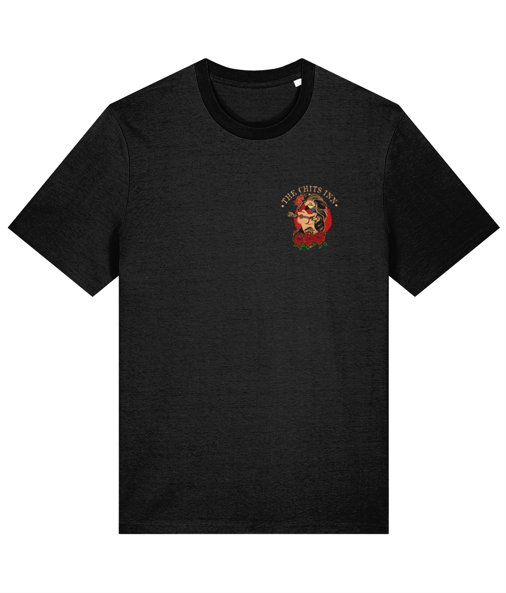 Cruel Mistress Pin-Up Tee | Nautical Flag Organic Cotton Shirt by The Chits Inn
