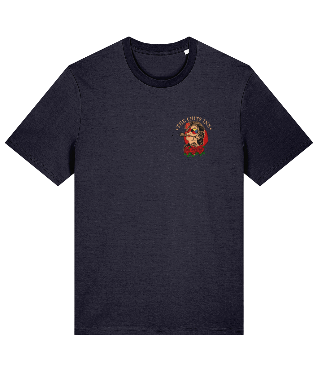 Cruel Mistress Pin-Up Tee | Nautical Flag Organic Cotton Shirt by The Chits Inn