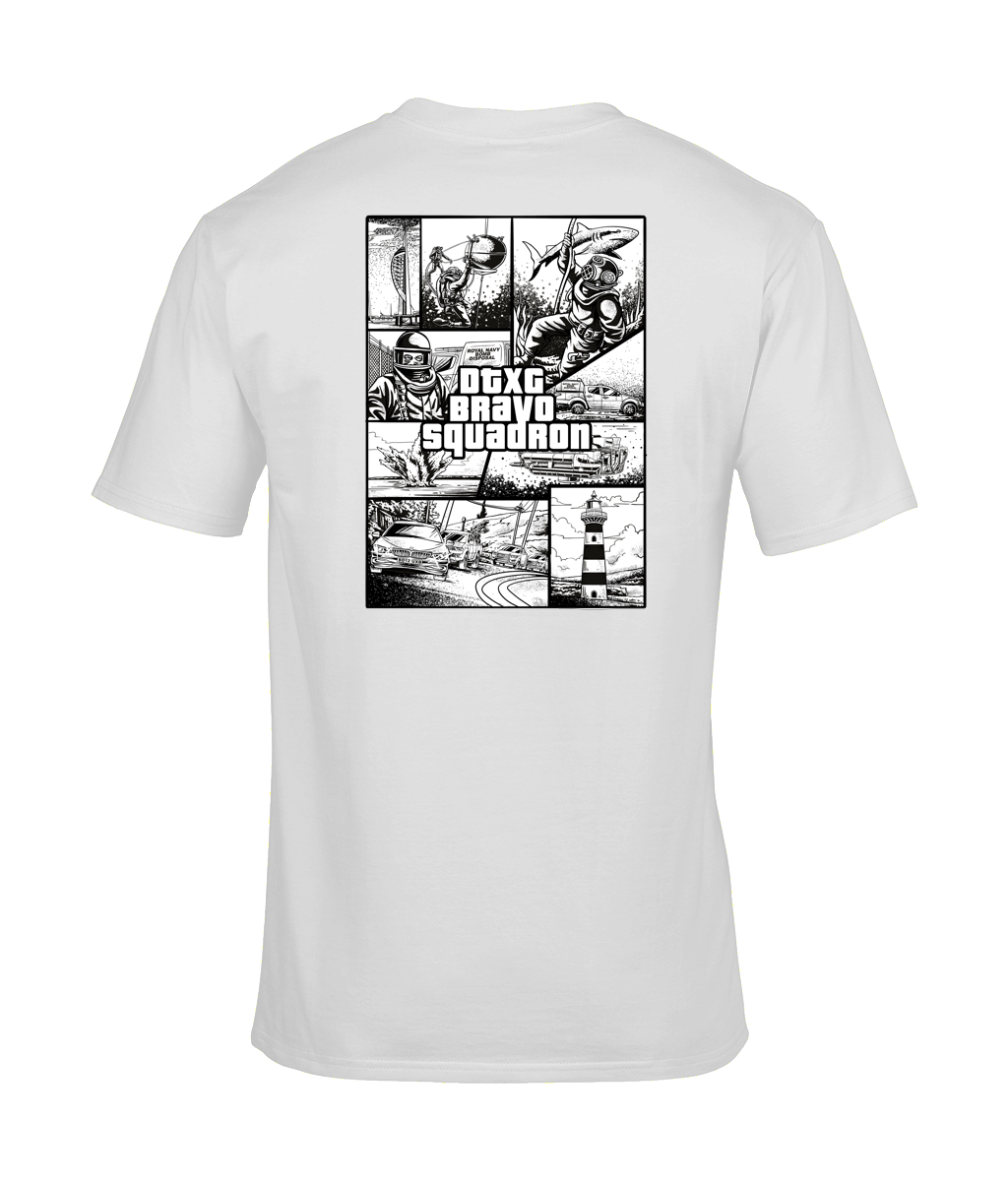 Heavyweight DTXG Bravo Squadron Design (Black and White) – The Chits Inn