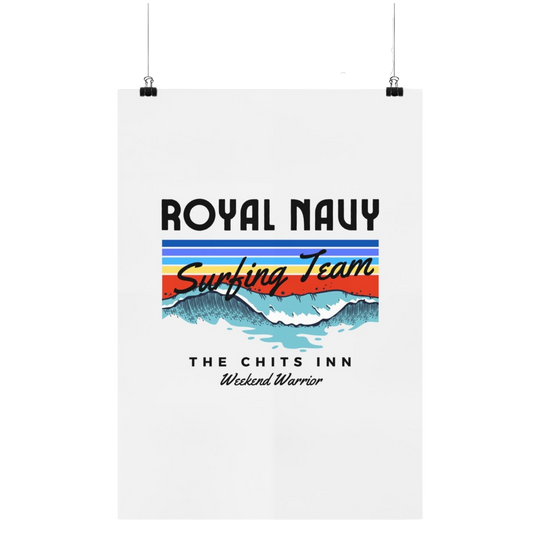 Royal Navy Surf Team Poster