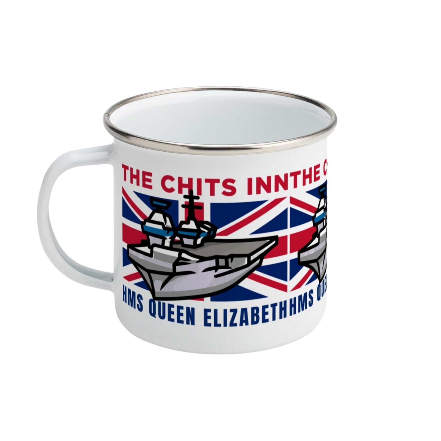 HMS Queen Elizabeth Enamel Mug