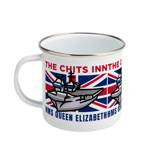 HMS Queen Elizabeth Enamel Mug