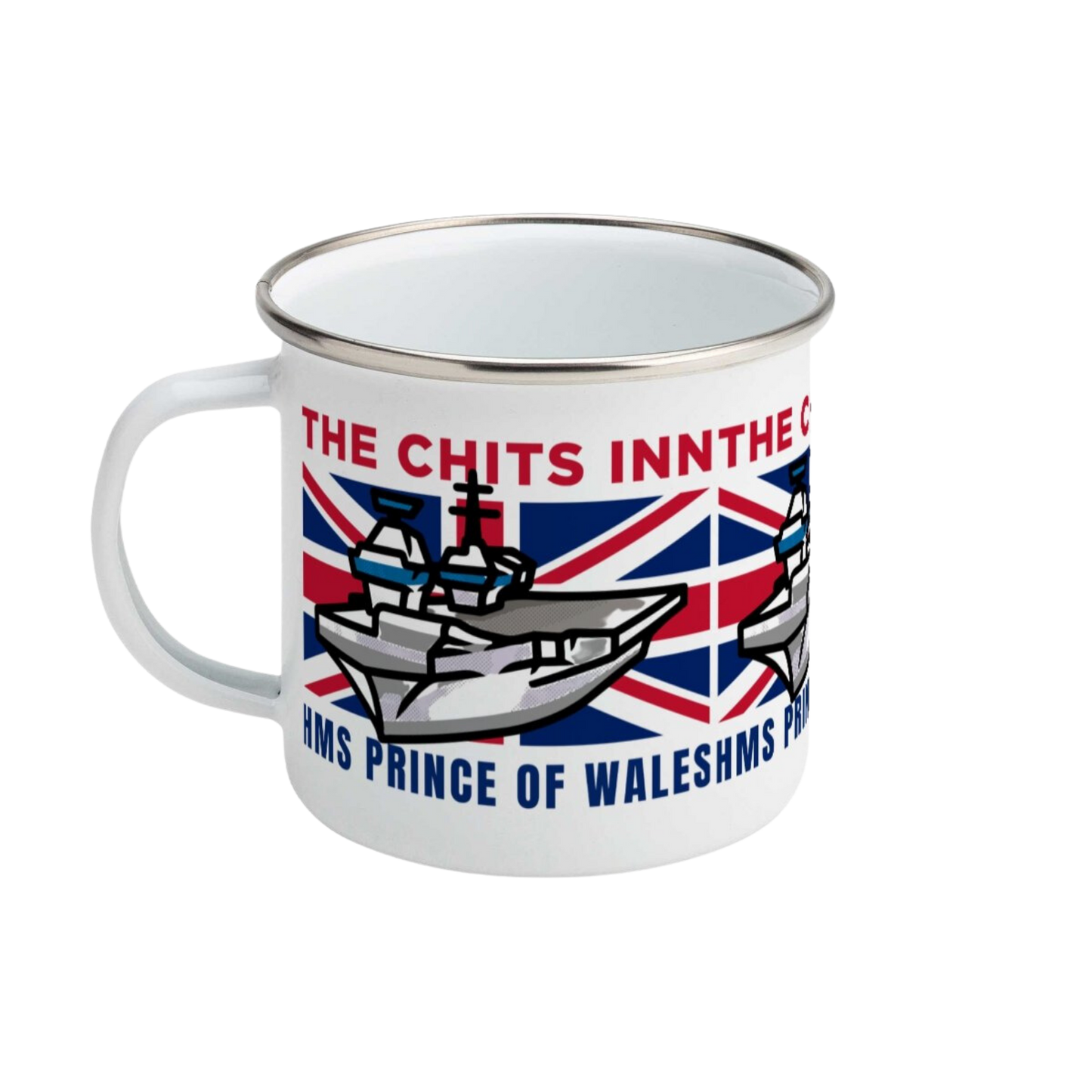 HMS Prince of Wales Enamel Mug