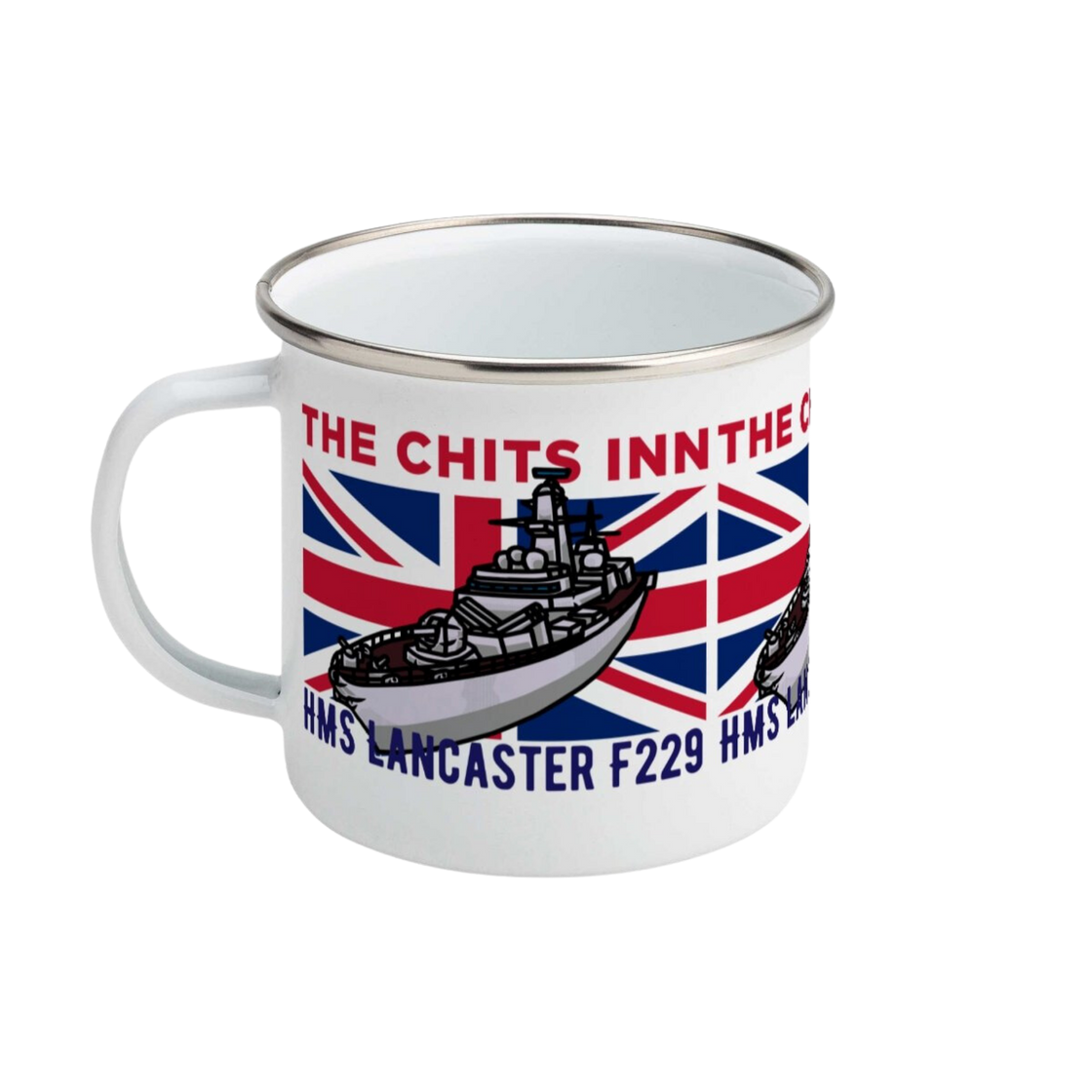 HMS Lancaster F229 Enamel Mug