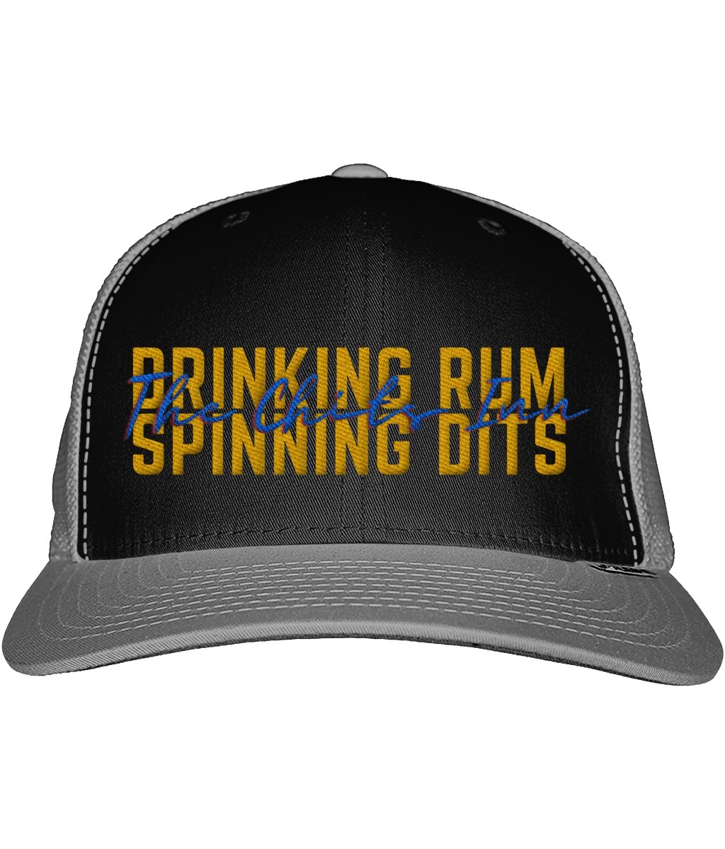 Drinking Rum and Spinning Dits Snapback Trucker Cap - The Chits Inn