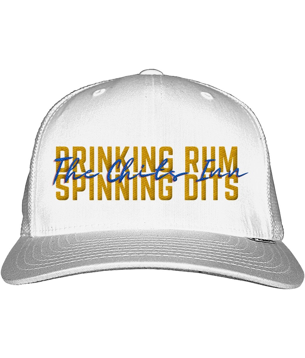 Drinking Rum and Spinning Dits Snapback Trucker Cap - The Chits Inn