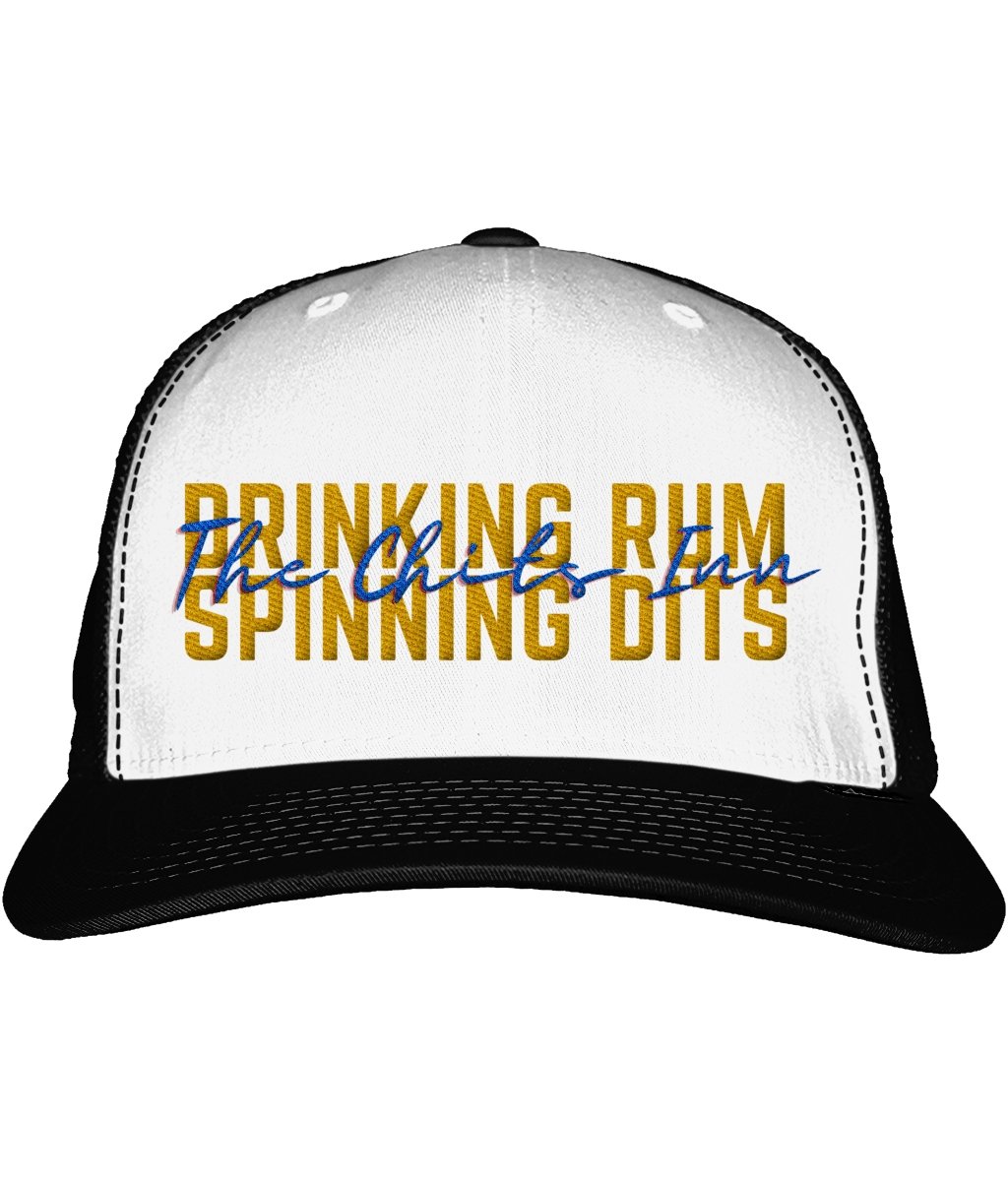 Drinking Rum and Spinning Dits Snapback Trucker Cap - The Chits Inn