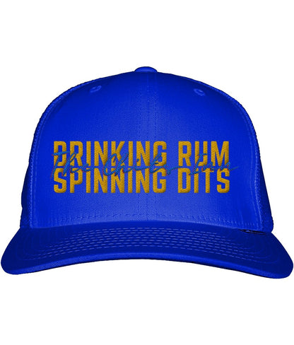 Drinking Rum and Spinning Dits Snapback Trucker Cap - The Chits Inn